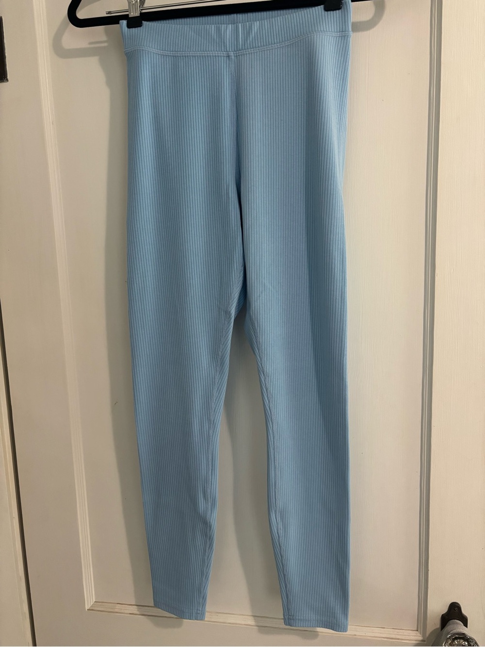 ALO Yoga Light Blue Ribbed Leggings